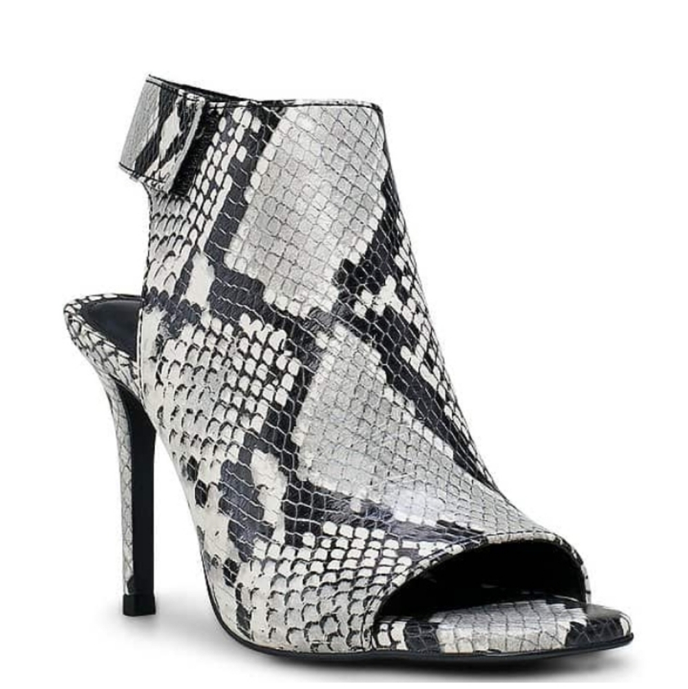 Vince Camuto the Anglessi Snake Print Leather Heel Dress Sandals Women's $139